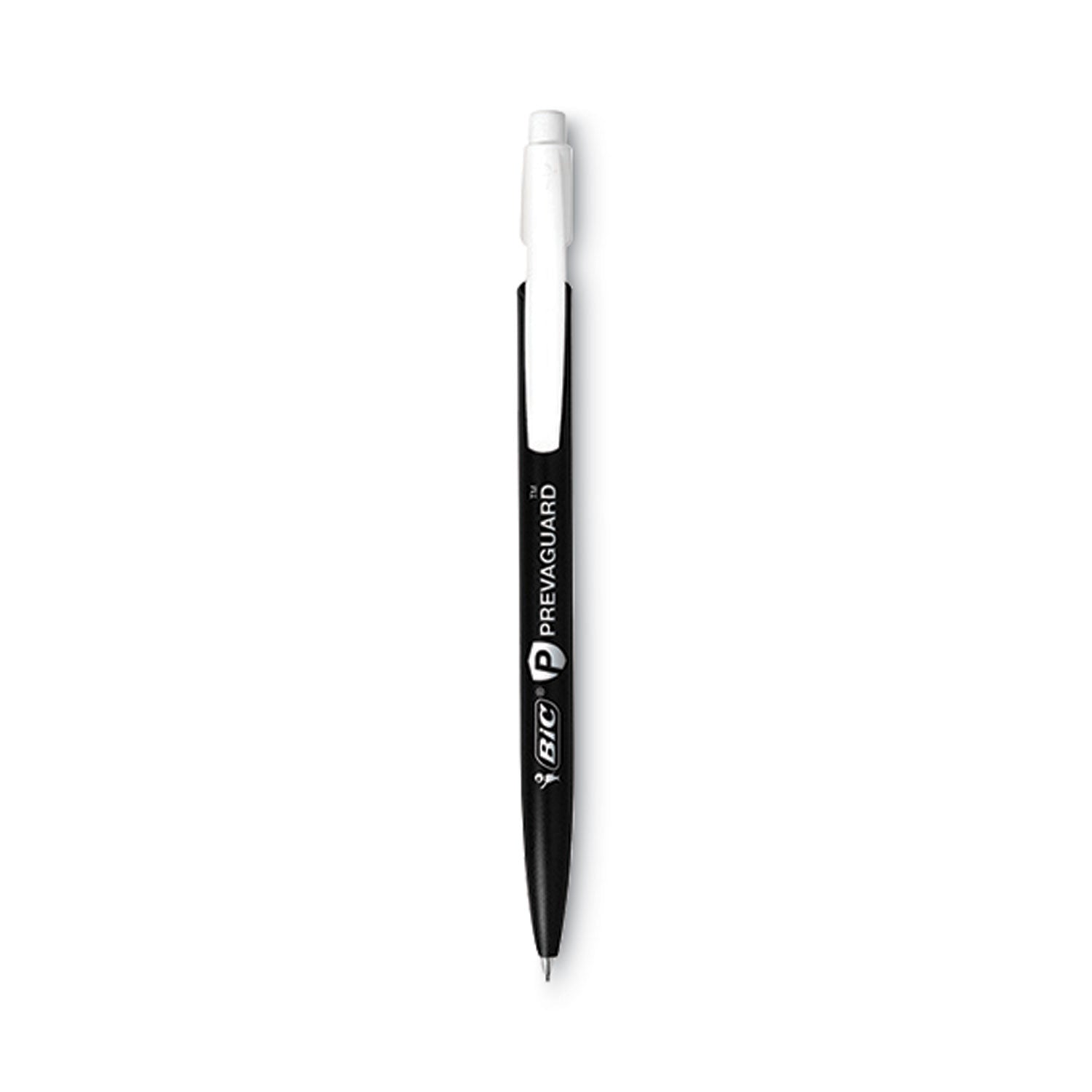 BIC PrevaGuard Media Clic Mechanical Pencils, 0.7 mm, HB (#2), Black Lead, 6 Black Barrel/6 Blue Barrel, Dozen (MPCMA11)