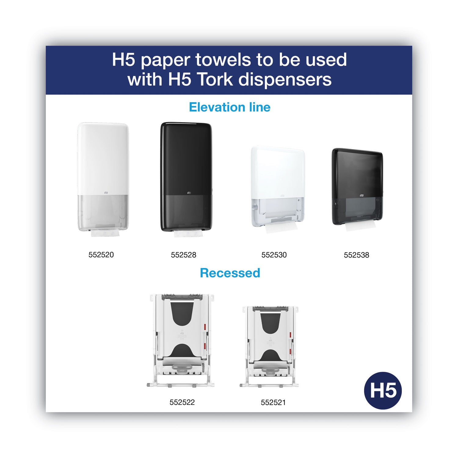 Tork PeakServe Continuous Hand Towel, 1-Ply, 7.91 x 8.85, White, 270 Wipes/Pack, 12 Packs/Carton (105066)