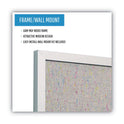 MasterVision Designer Fabric Bulletin Board, 24 x 18, Gray Surface, Gray MDF Wood Frame (FB0470608)