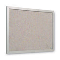 MasterVision Designer Fabric Bulletin Board, 24 x 18, Gray Surface, Gray MDF Wood Frame (FB0470608)