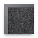 MasterVision Designer Combo Fabric Bulletin/Dry Erase Board, 24 x 18, Charcoal/Gray Surface, Black MDF Wood Frame (MX04433168)