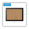 MasterVision Natural Cork Bulletin Board, 24 x 18, Tan Surface, Black Wood Frame (SF0422581012)