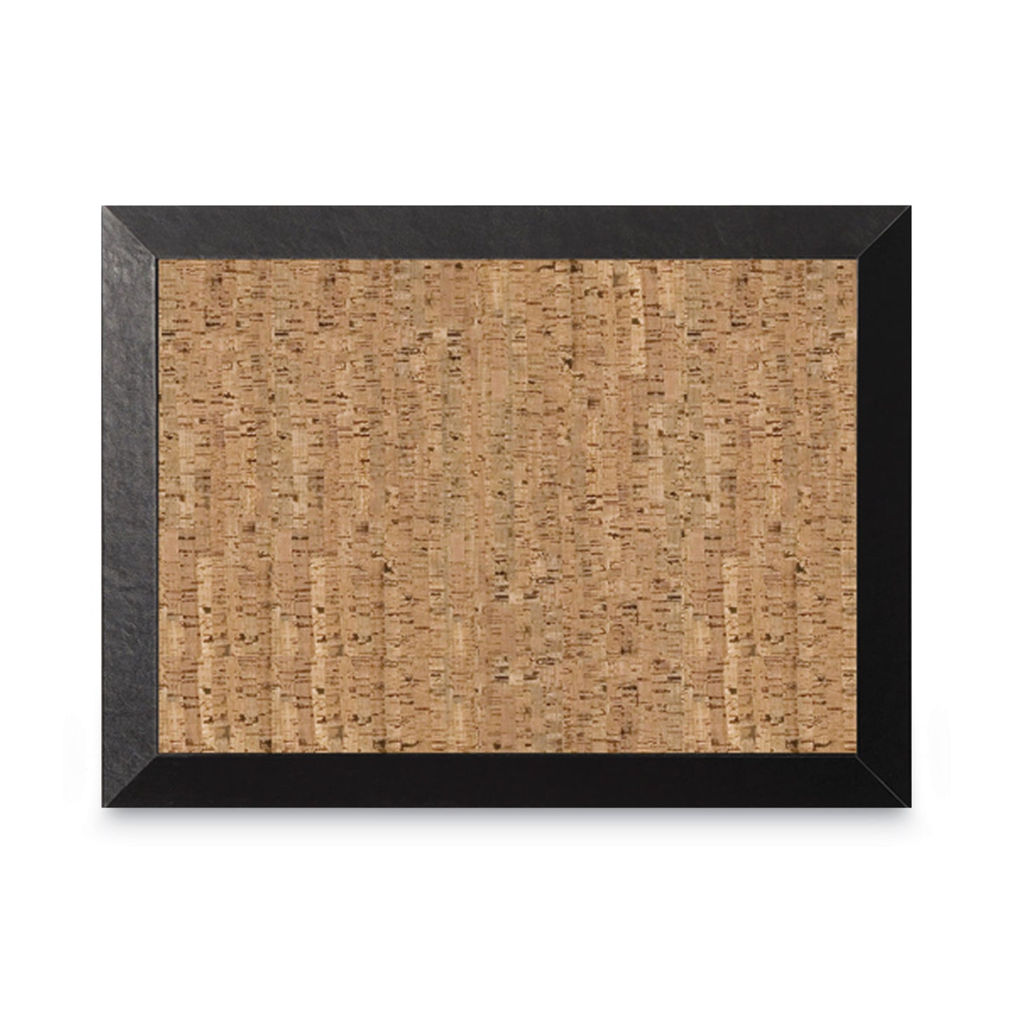 MasterVision Natural Cork Bulletin Board, 36 x 24, Tan Surface, Black Wood Frame (SF0722581012)