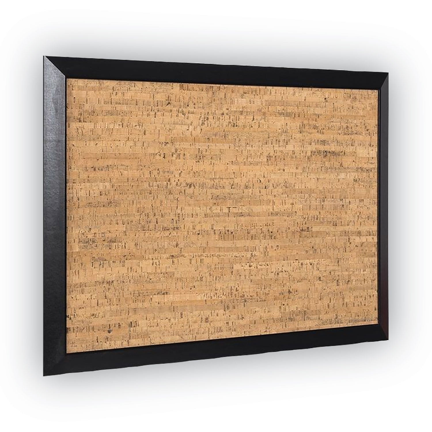 MasterVision Natural Cork Bulletin Board, 36 x 24, Tan Surface, Black Wood Frame (SF0722581012)