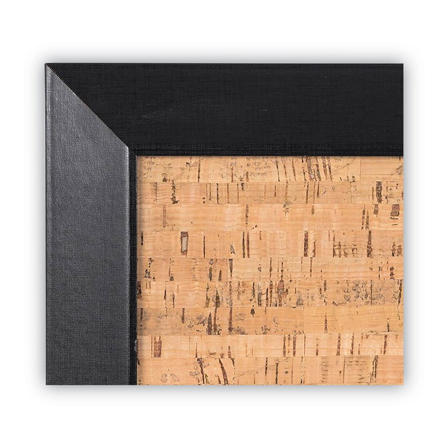 MasterVision Natural Cork Bulletin Board, 36 x 24, Tan Surface, Black Wood Frame (SF0722581012)