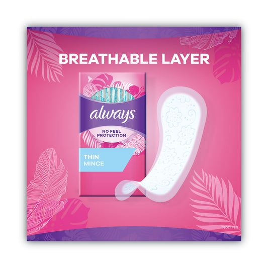 Always Thin Daily Panty Liners, Regular, 120/Pack (10796PK)