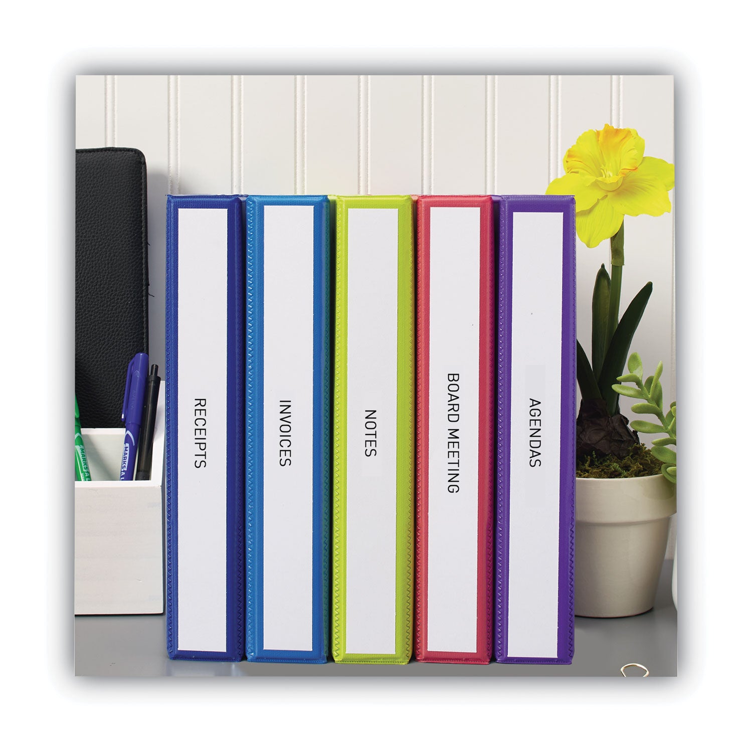 Avery Binder Spine Inserts, 1.5" Spine Width, 5 Inserts/Sheet, 5 Sheets/Pack (89105)