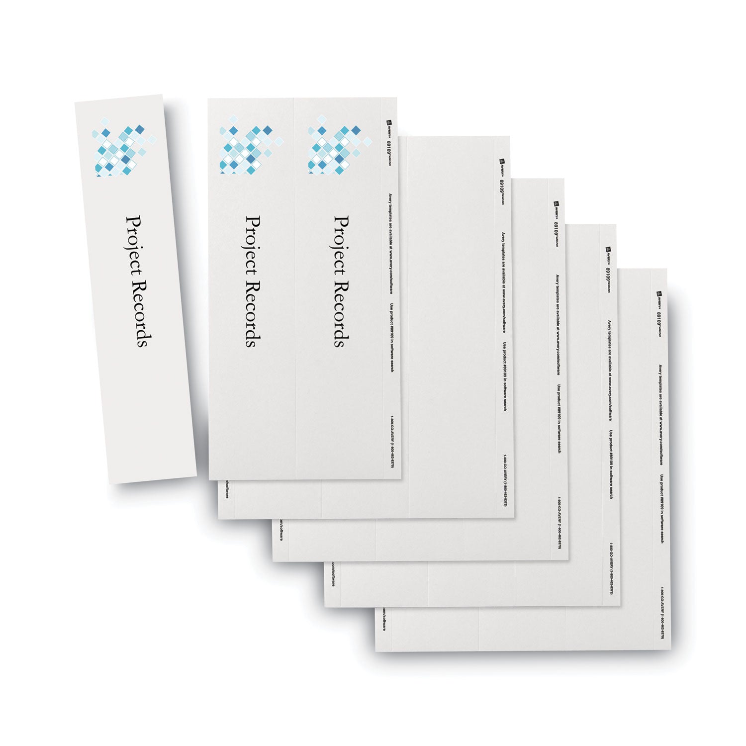 Avery Binder Spine Inserts, 3" Spine Width, 3 Inserts/Sheet, 5 Sheets/Pack (89109)