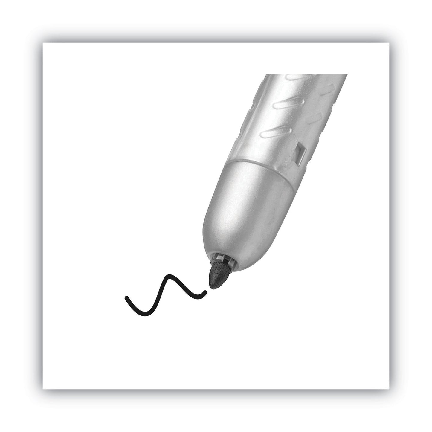 BIC Intensity Retractable Permanent Marker, Fine Bullet Tip, Black, Dozen (PMR11BK)