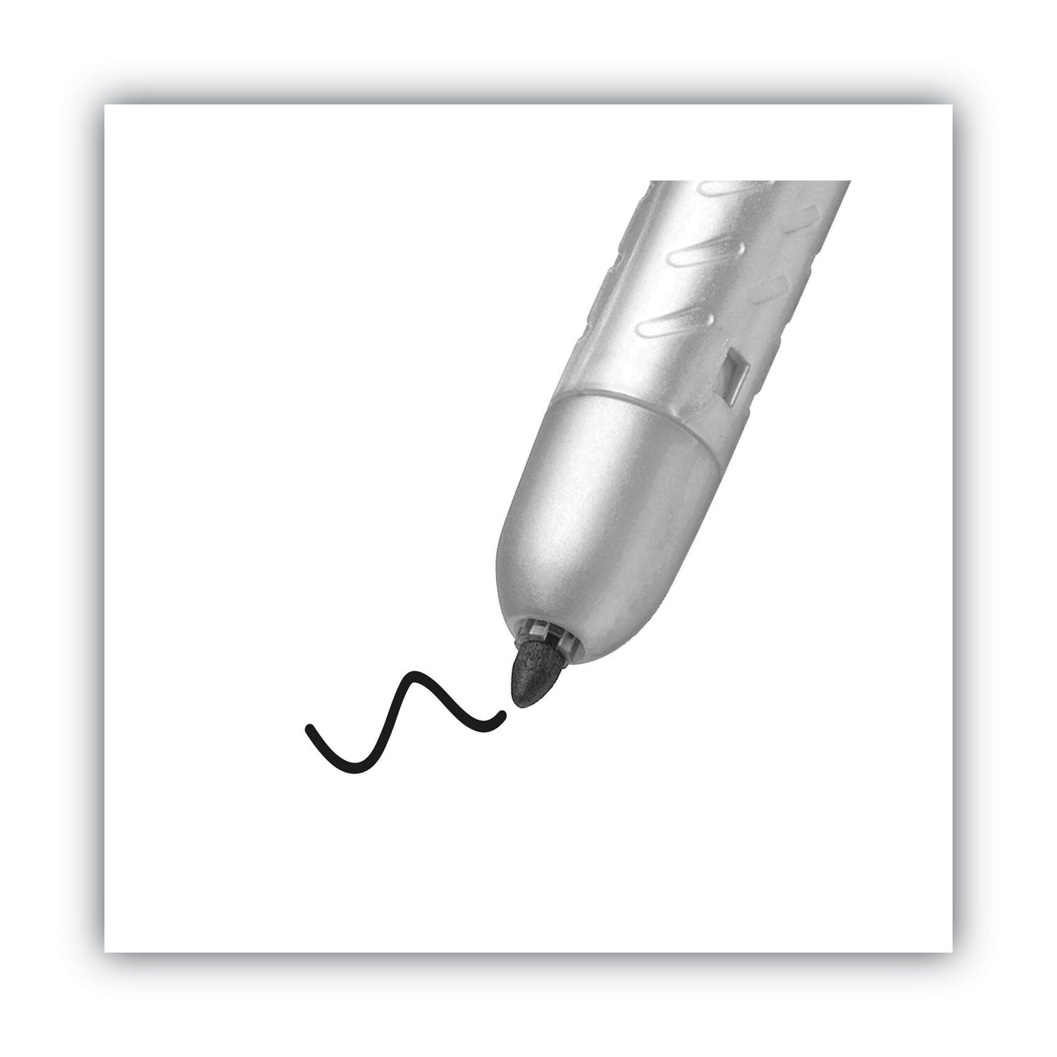 BIC Intensity Retractable Permanent Marker, Fine Bullet Tip, Black, Dozen (PMR11BK)