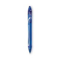 BIC Gel-ocity Quick Dry Gel Pen, Retractable, Medium 0.7 mm, Blue Ink, Blue Barrel, Dozen (RGLCG11BE)