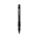 BIC Gel-ocity Gel Pen, Retractable, Medium 0.7 mm, Black Ink, Translucent Black Barrel, Dozen (RLC11BK)