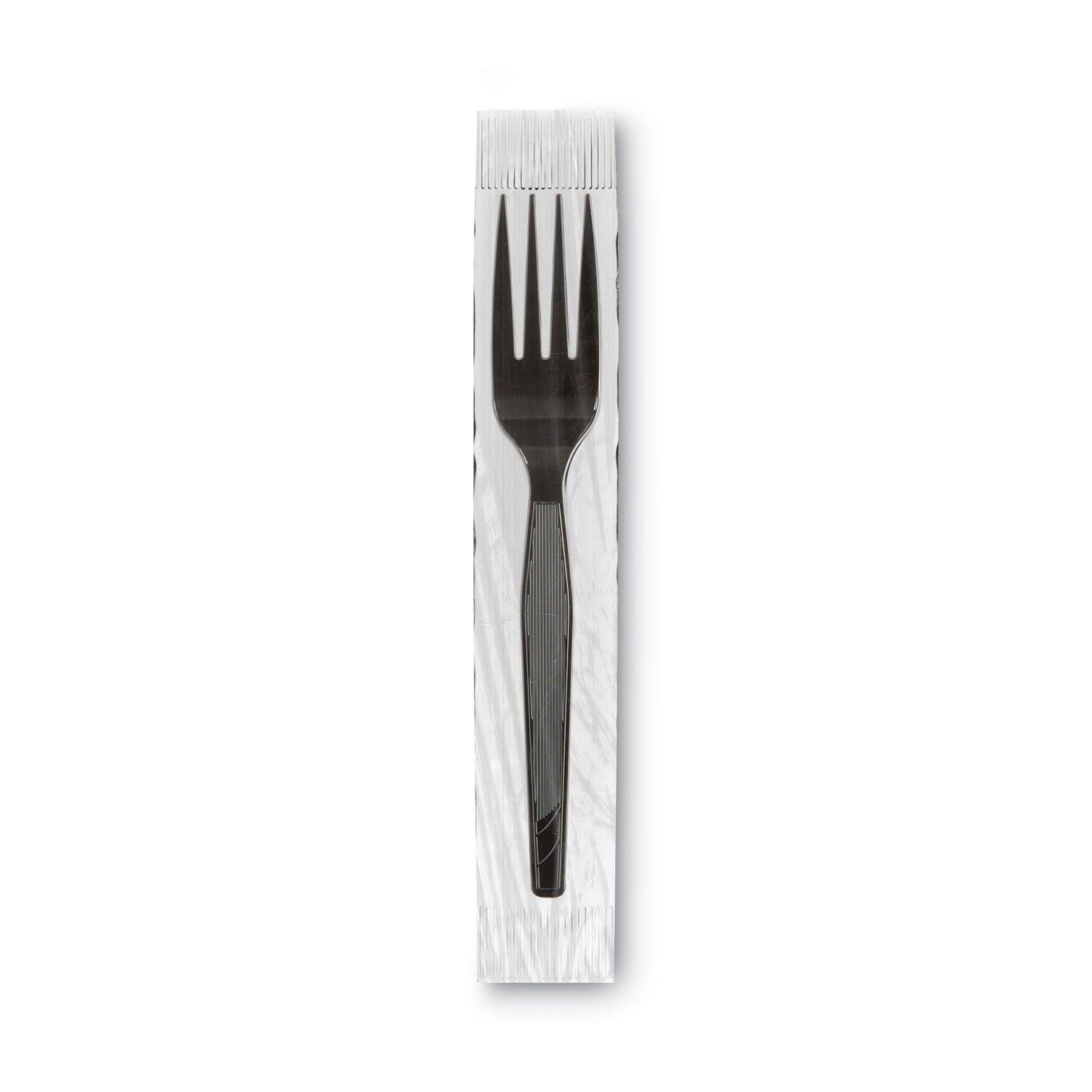 Dixie GrabN Go Wrapped Cutlery, Forks, Black, 90/Box (FM5W540PK)