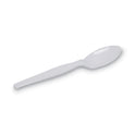 Dixie Individually Wrapped Mediumweight Polystyrene Cutlery, Teaspoons, White, 1,000/Carton (TM23C7)