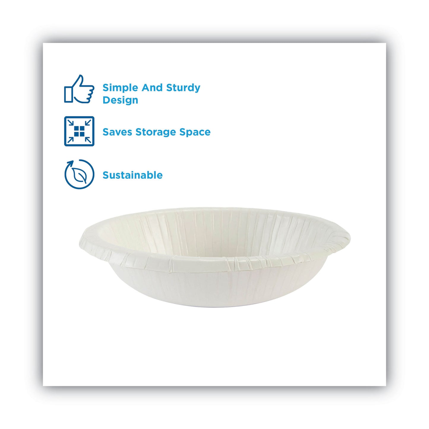 Dixie Paper Dinnerware, Plate, 8.5" dia, White, 125/Pack, 4/Carton (DBP09WCT)