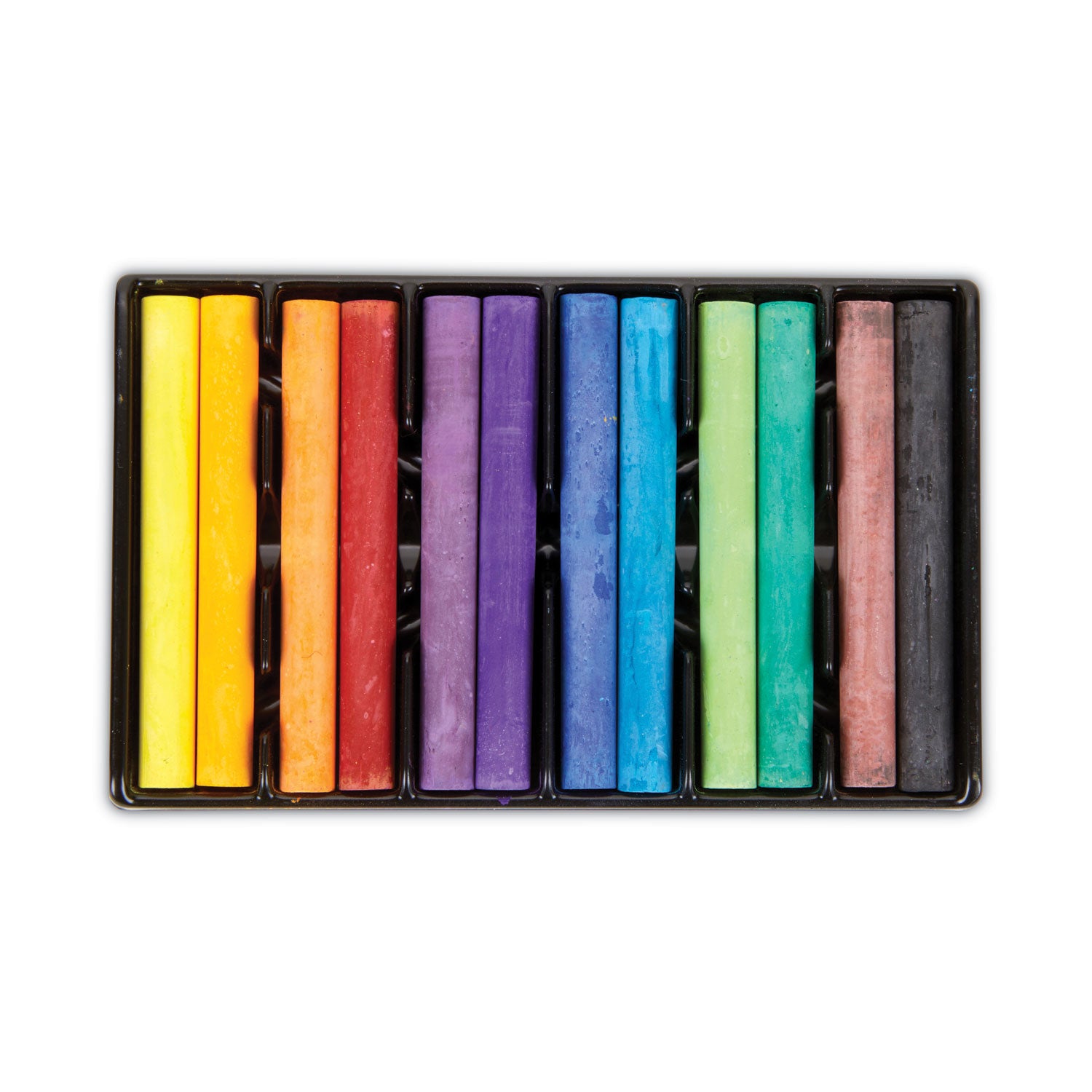 Crayola Colored Drawing Chalk, 3.19" x 0.38" Diameter, 12 Assorted Colors 12 Sticks/Set (510403)