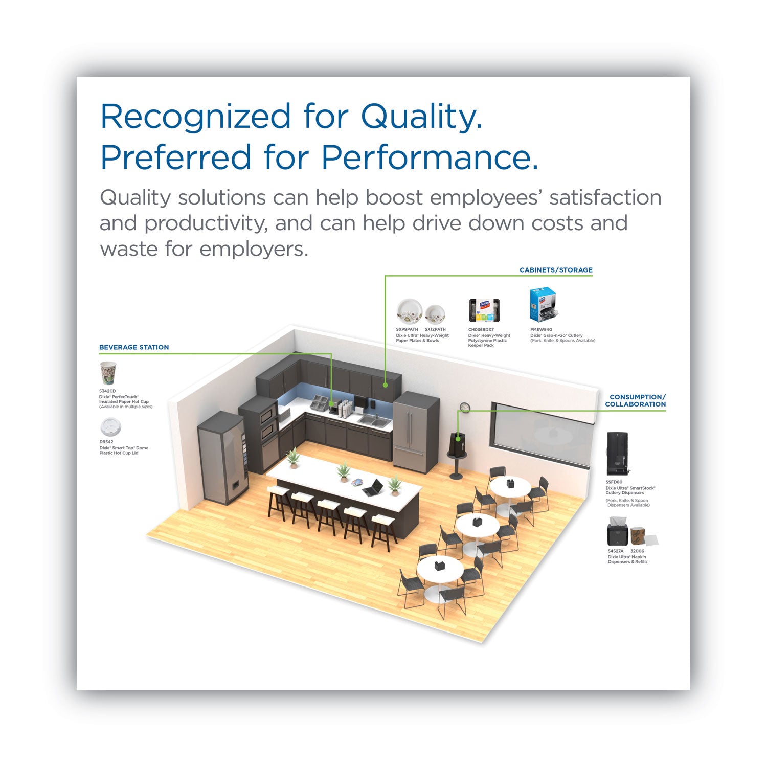 Dixie Dome Drink-Thru Lids, Fits 10 oz to 16 oz Paper Hot Cups, White, 1,000/Carton (D9542)