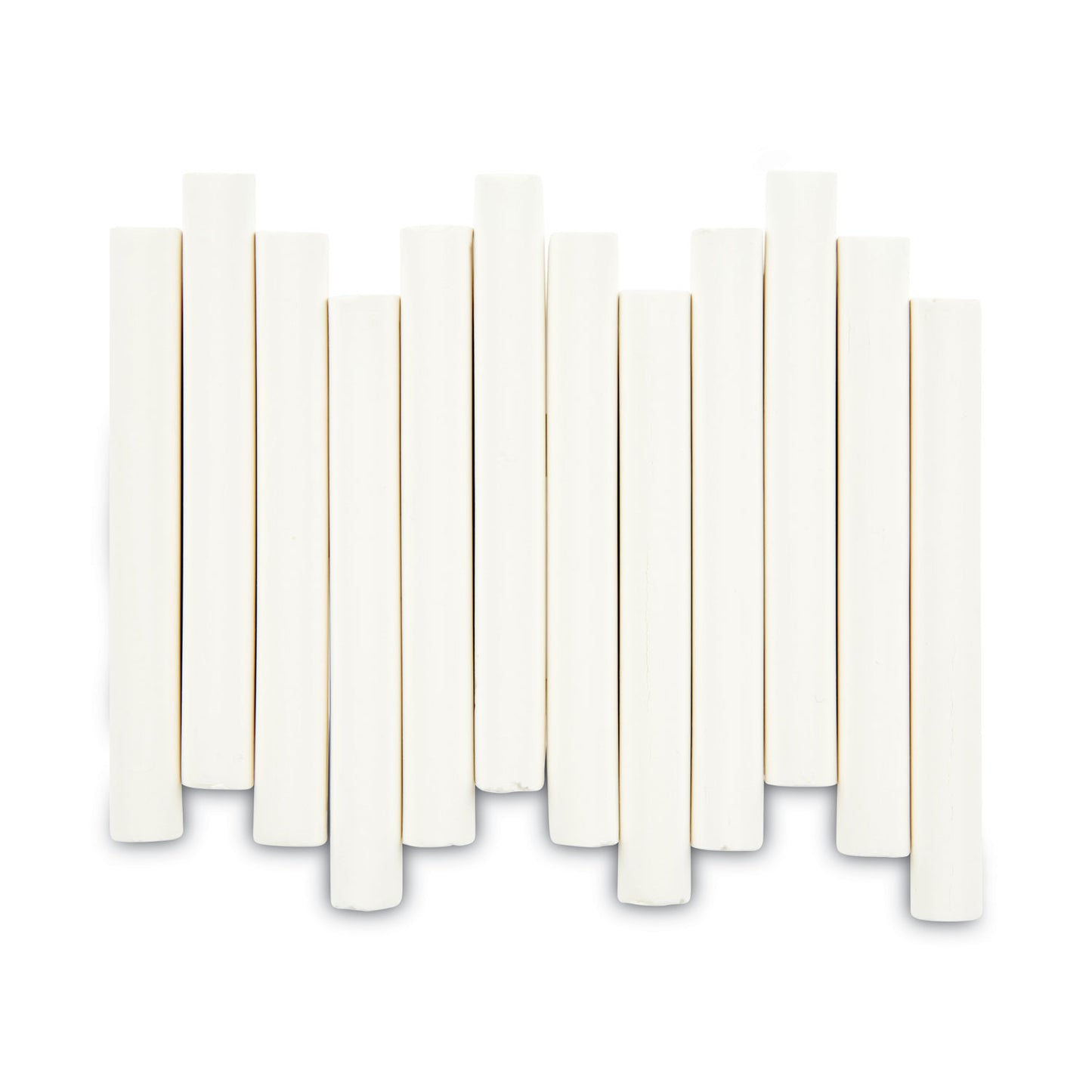 Crayola Nontoxic Anti-Dust Chalk, 3" x 0.31" Diameter, White, 12 Sticks/Box (501402)