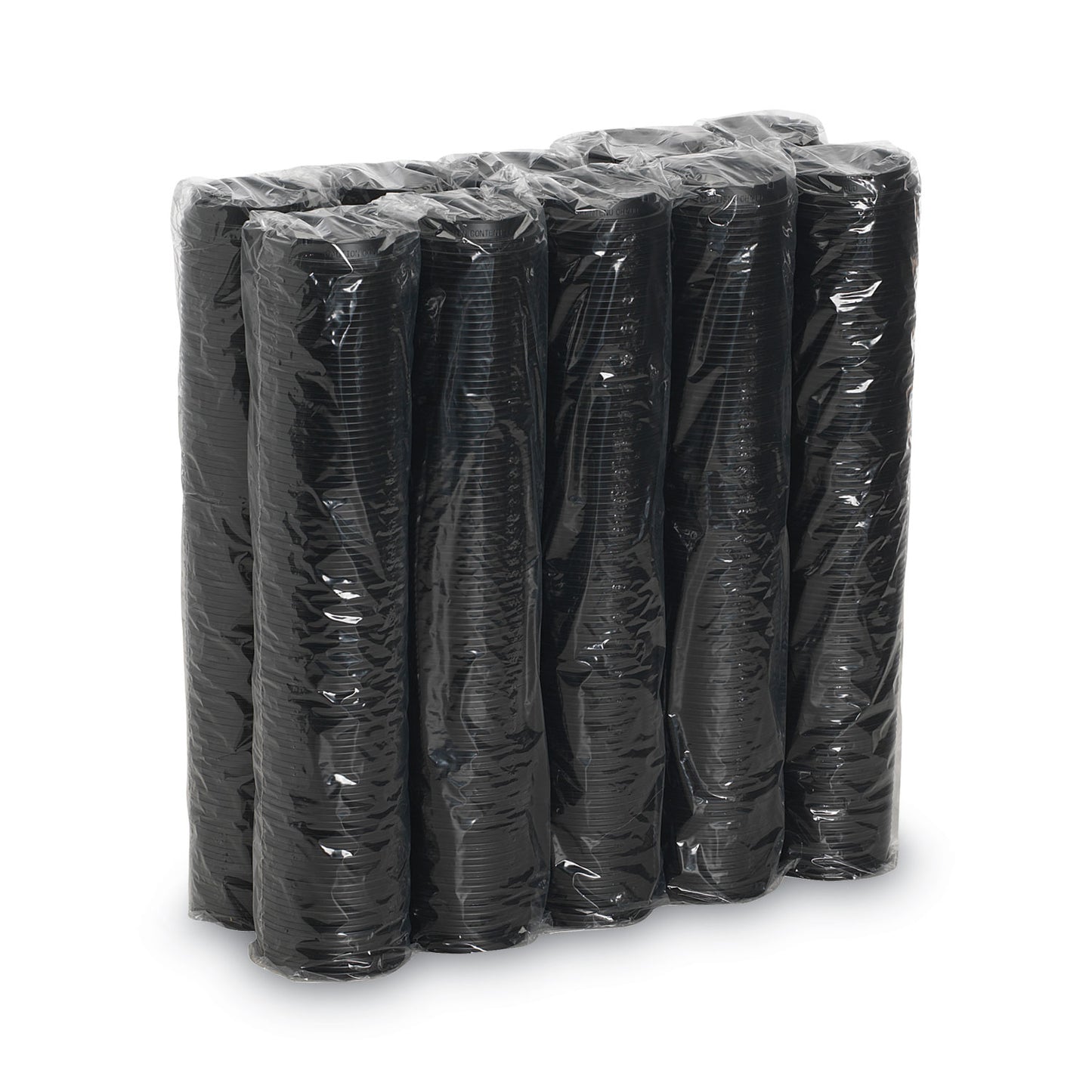 Dixie Drink-Thru Lids, Fits 10 oz to 20 oz Cups, Plastic, Black, 1,000/Carton (D9542B)