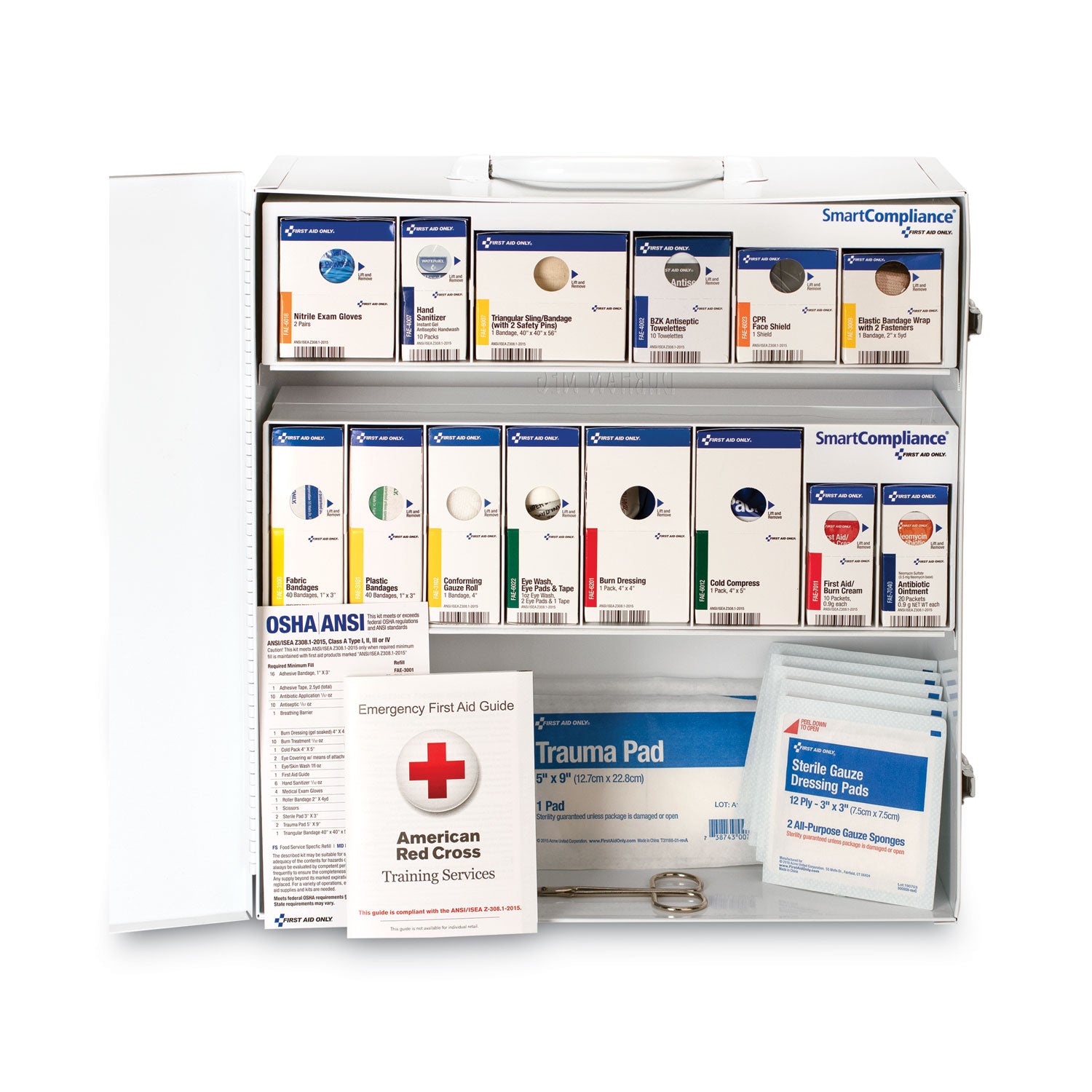 First Aid Only SmartCompliance RetroFit Grids, 109 Pieces, Plastic Case (91172)