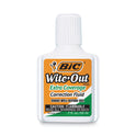 BIC Wite-Out Extra Coverage Correction Fluid, 20 mL Bottle, White, Dozen (WOFEC12WE)