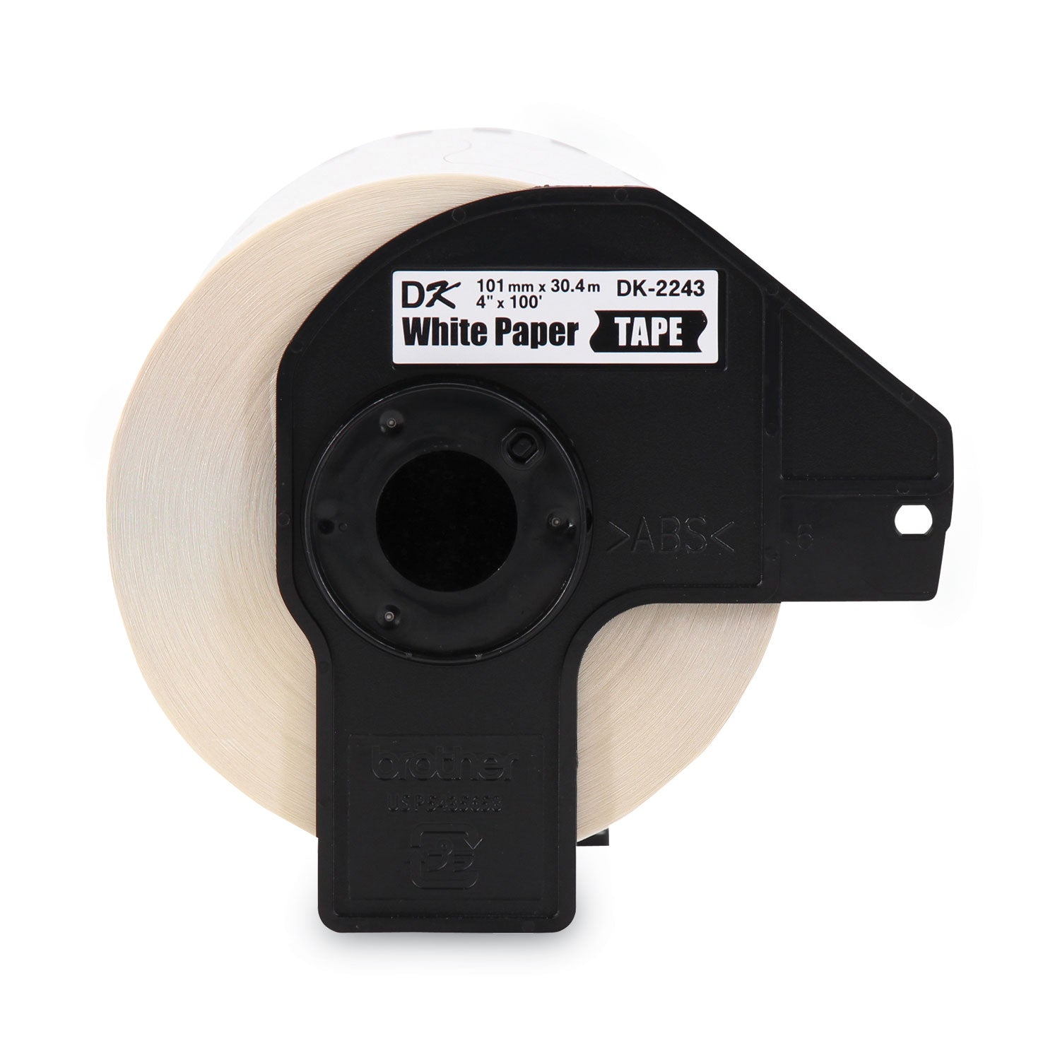 Brother Continuous Length Shipping Label Tape for QL-1050, 4" x 100 ft Roll, White (DK2243)