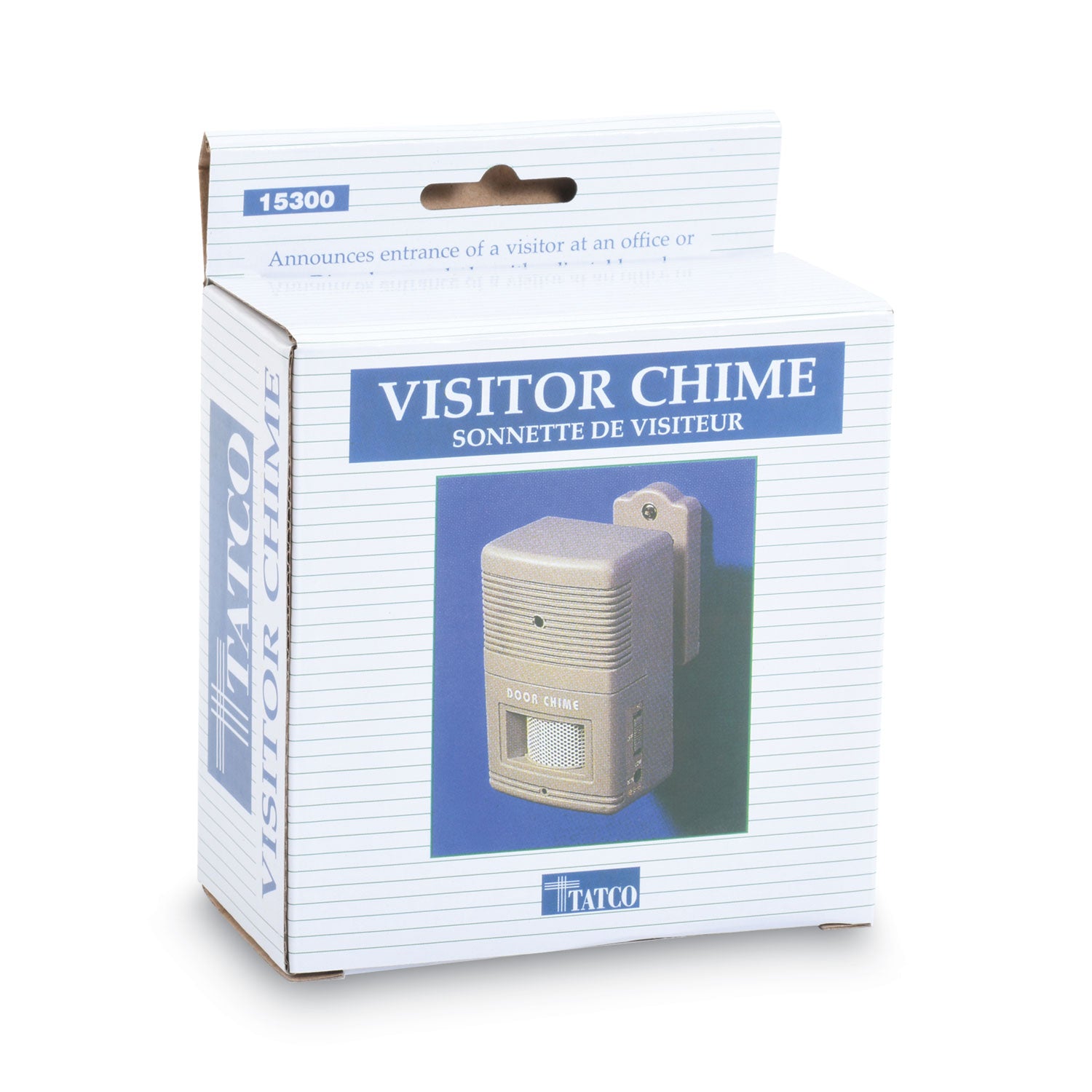 Tatco Visitor Arrival/Departure Chime, Battery Operated, 2.75 x 2 x 4.25, Gray (15300)