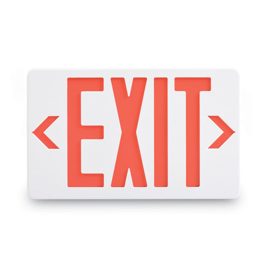 Tatco LED Exit Sign, Polycarbonate, 12.25 x 2.5 x 8.75, White (07230)