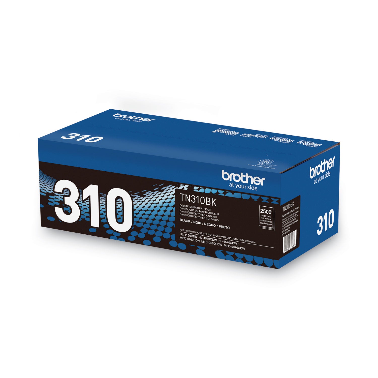 Brother TN310BK Toner, 2,500 Page-Yield, Black