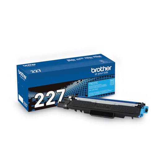 Brother TN227C High-Yield Toner, 2,300 Page-Yield, Cyan