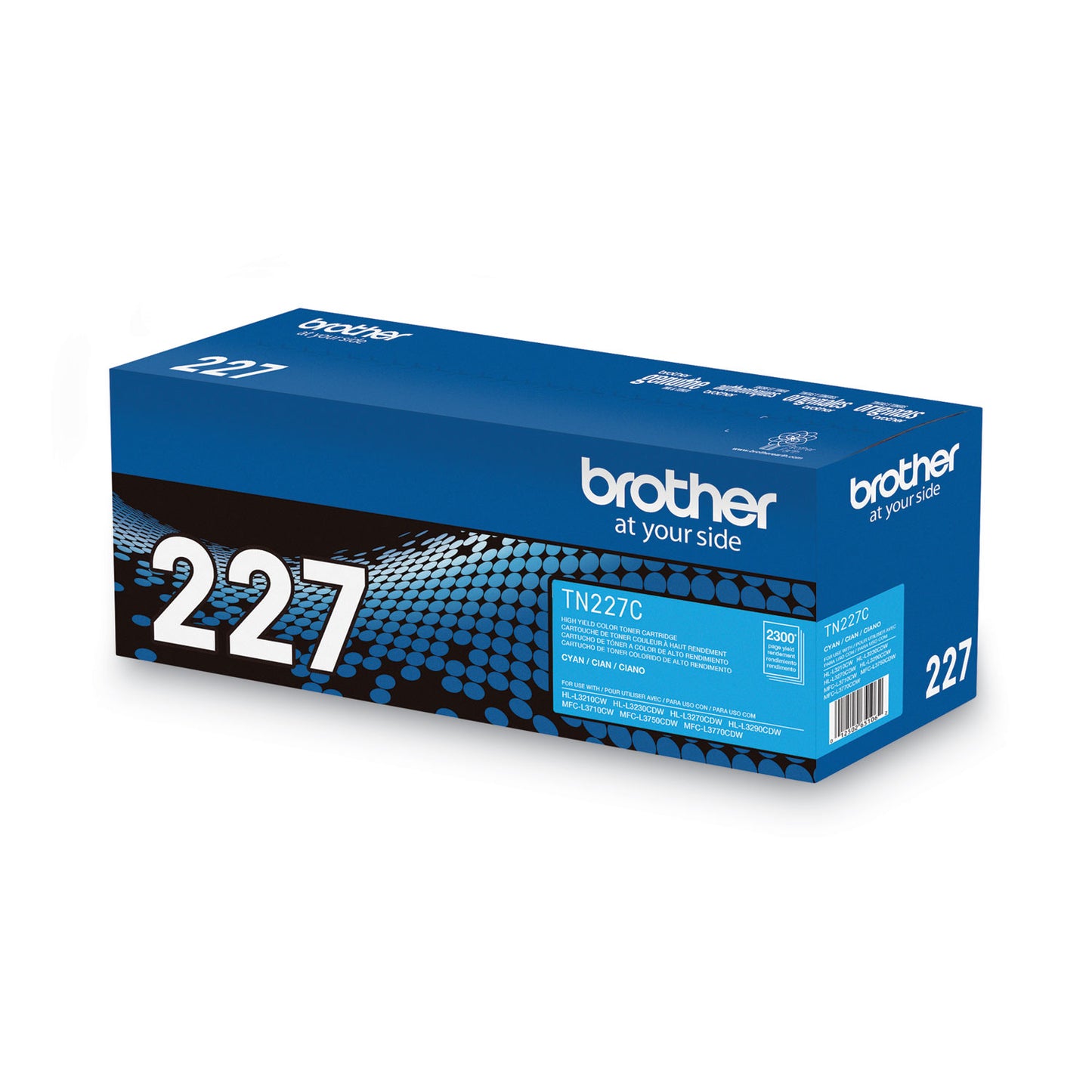 Brother TN227C High-Yield Toner, 2,300 Page-Yield, Cyan