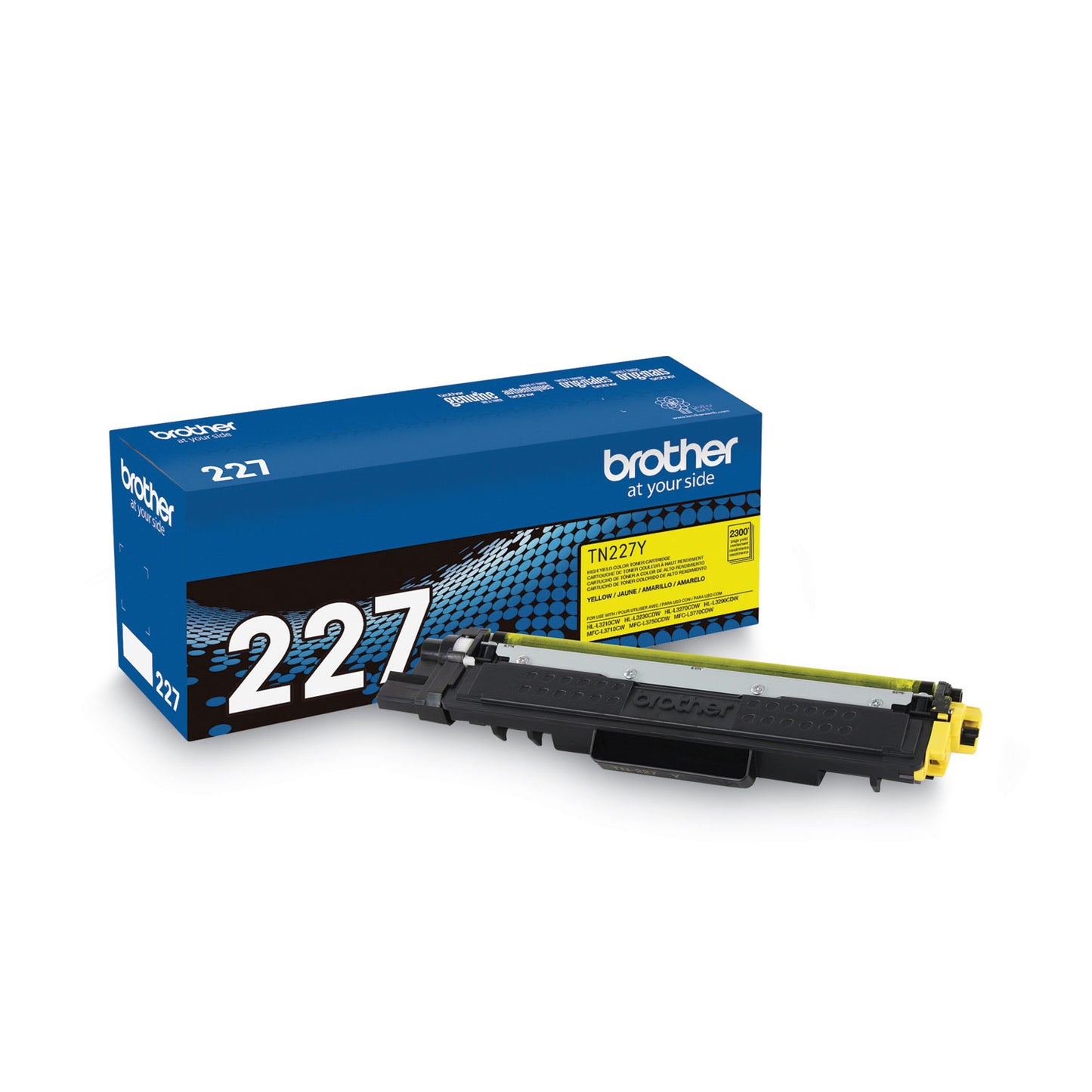 Brother TN227Y High-Yield Toner, 2,300 Page-Yield, Yellow