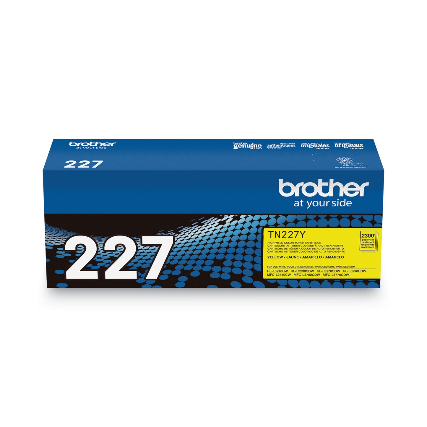 Brother TN227Y High-Yield Toner, 2,300 Page-Yield, Yellow