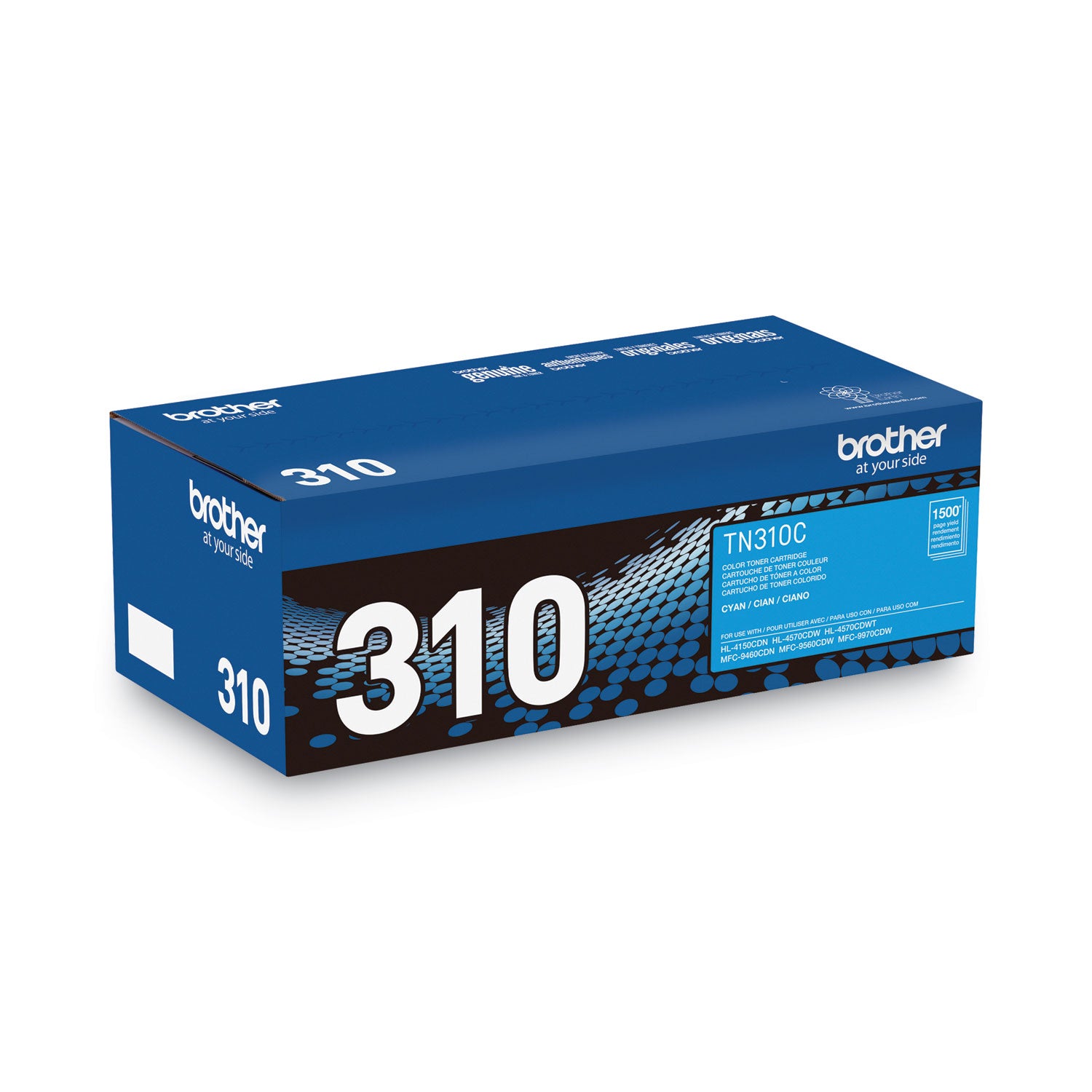 Brother TN310C Toner, 1,500 Page-Yield, Cyan