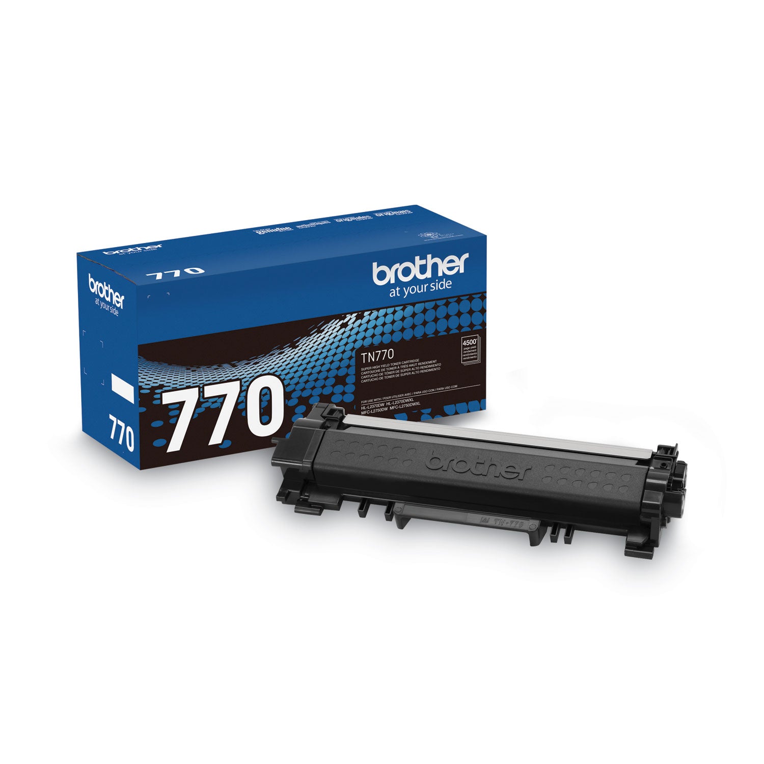 Brother TN770 Super High-Yield Toner, 4,500 Page-Yield, Black