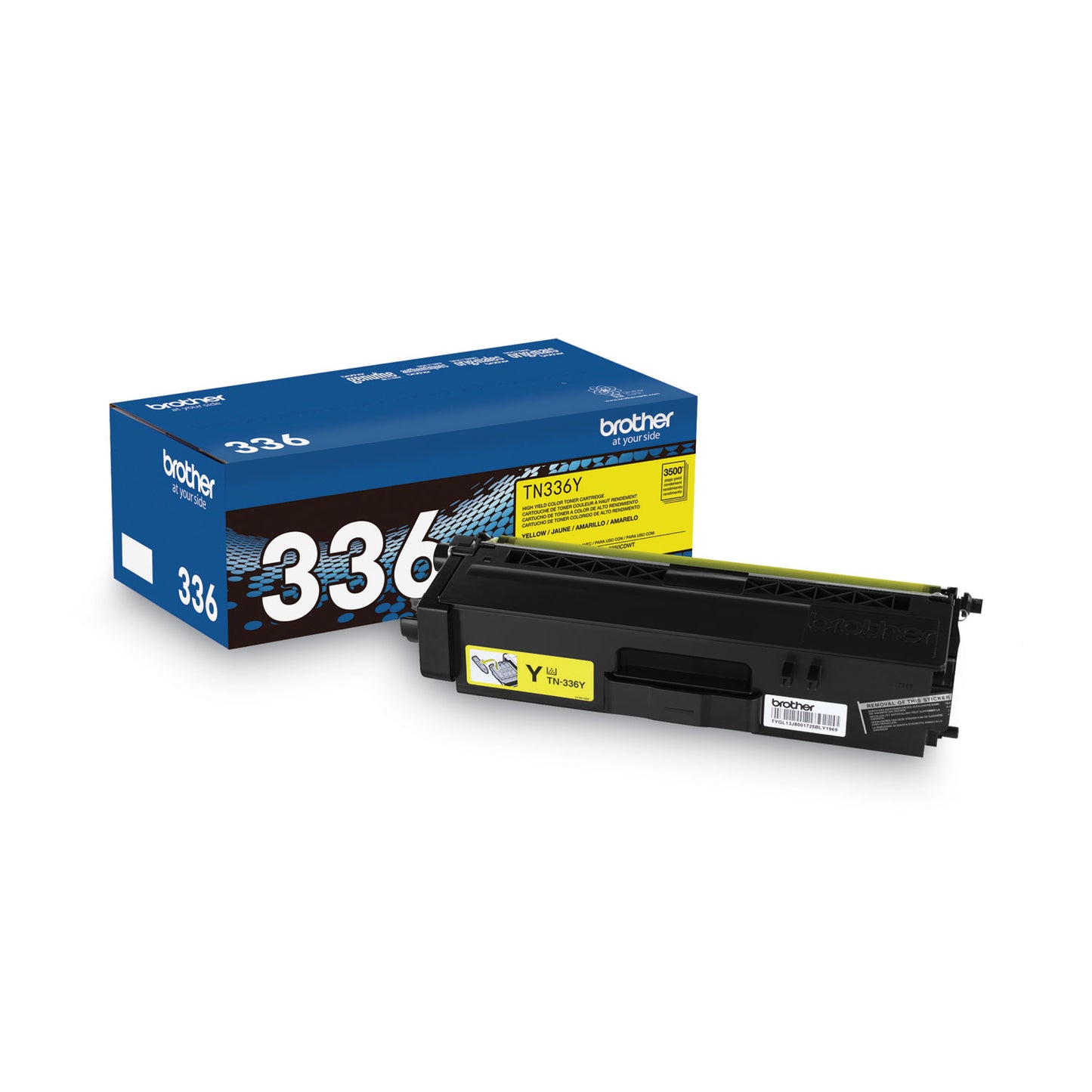 Brother TN336Y High-Yield Toner, 3,500 Page-Yield, Yellow