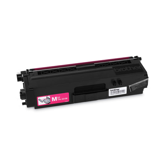 Brother TN331M Toner, 1,500 Page-Yield, Magenta