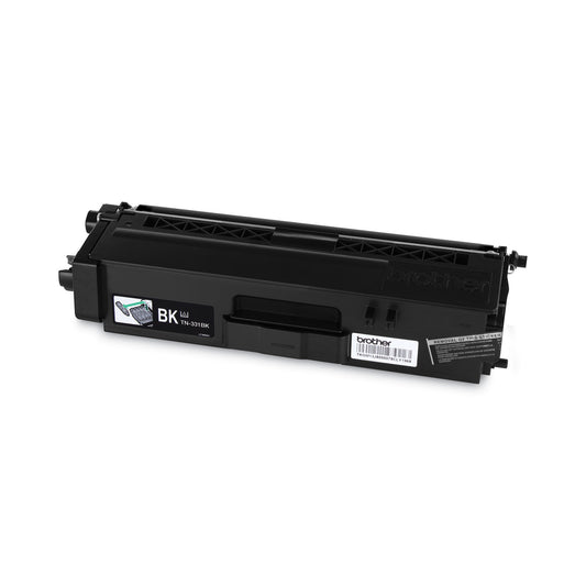 Brother TN331BK Toner, 2,500 Page-Yield, Black