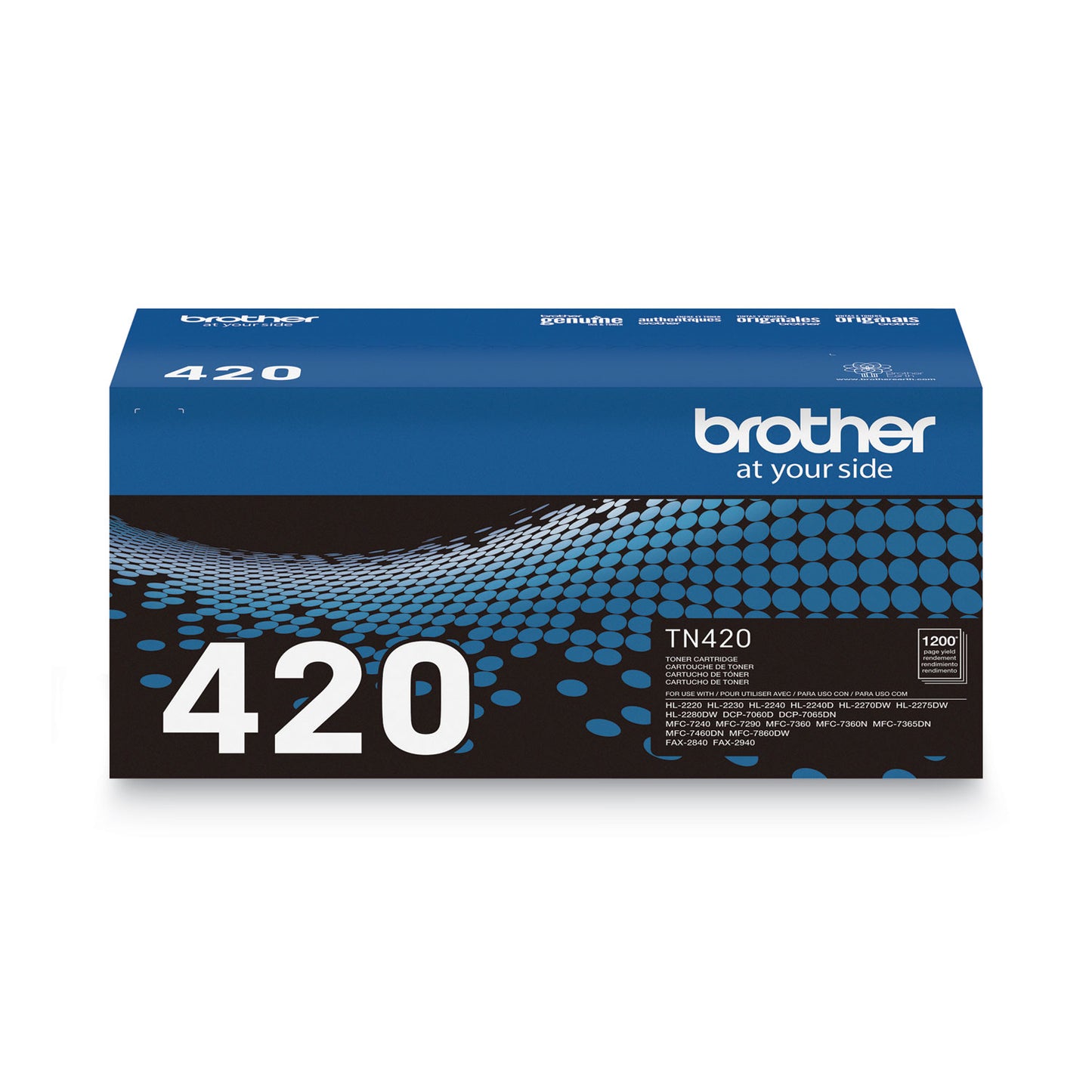 Brother TN420 Toner, 1,200 Page-Yield, Black