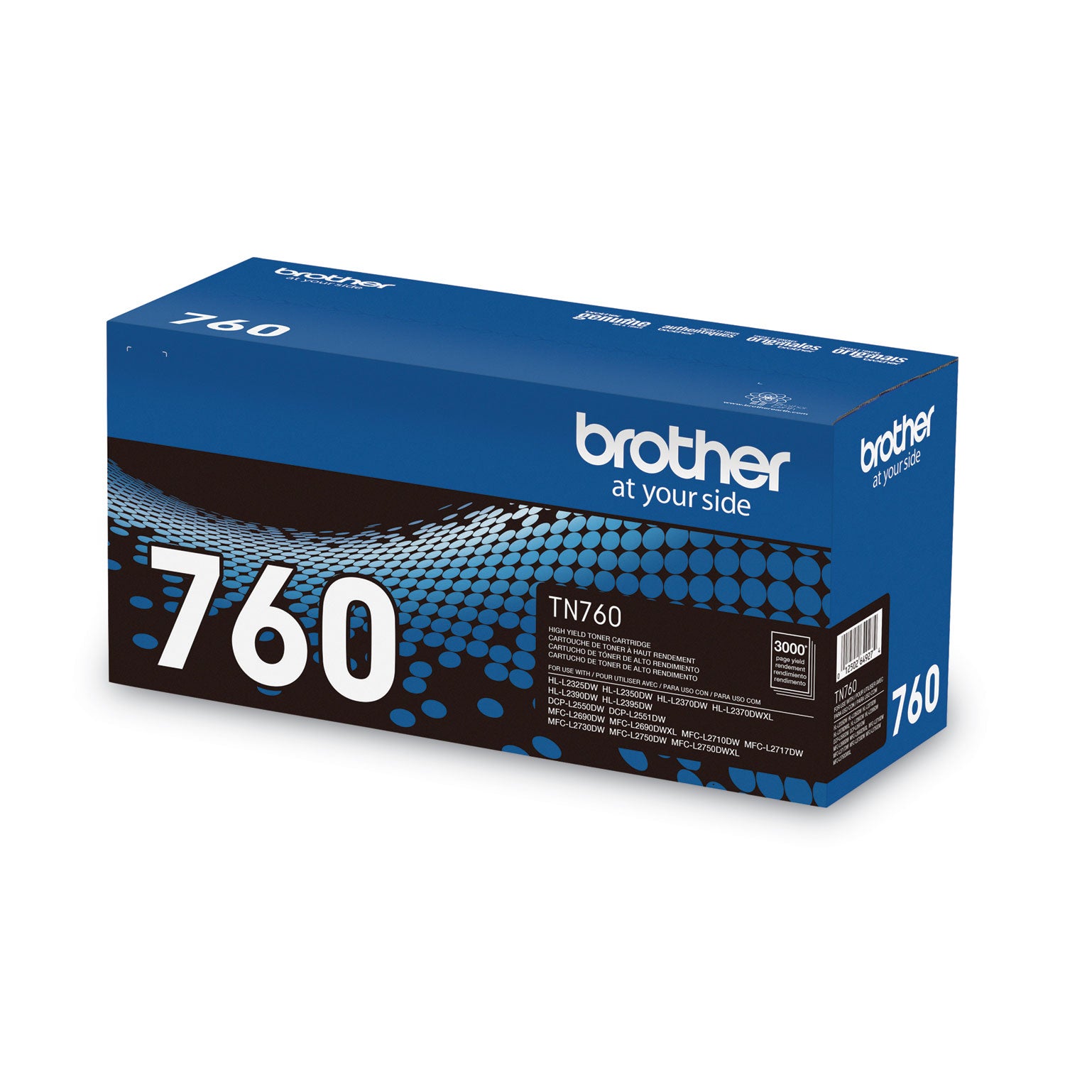 Brother TN760 High-Yield Toner, 3,000 Page-Yield, Black