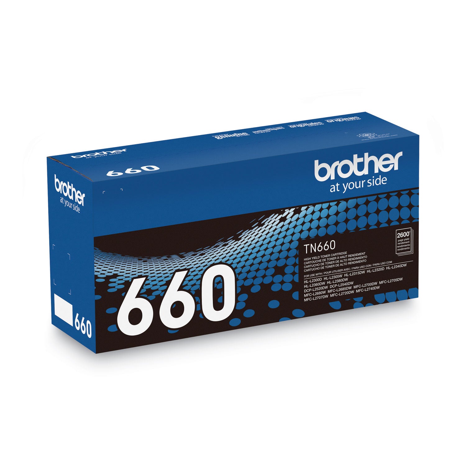 Brother TN660 High-Yield Toner, 2,600 Page-Yield, Black - 3 Pack