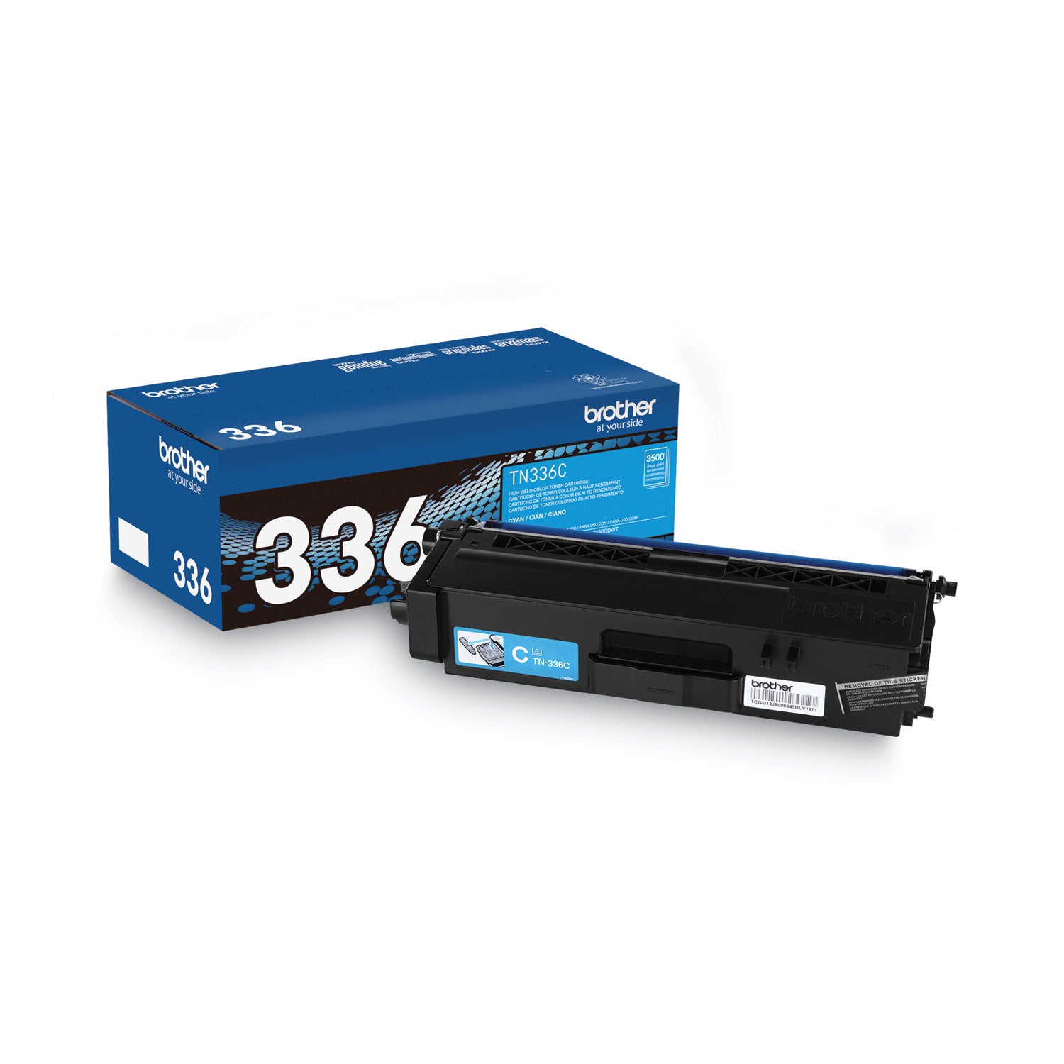 Brother TN336C High-Yield Toner, 3,500 Page-Yield, Cyan