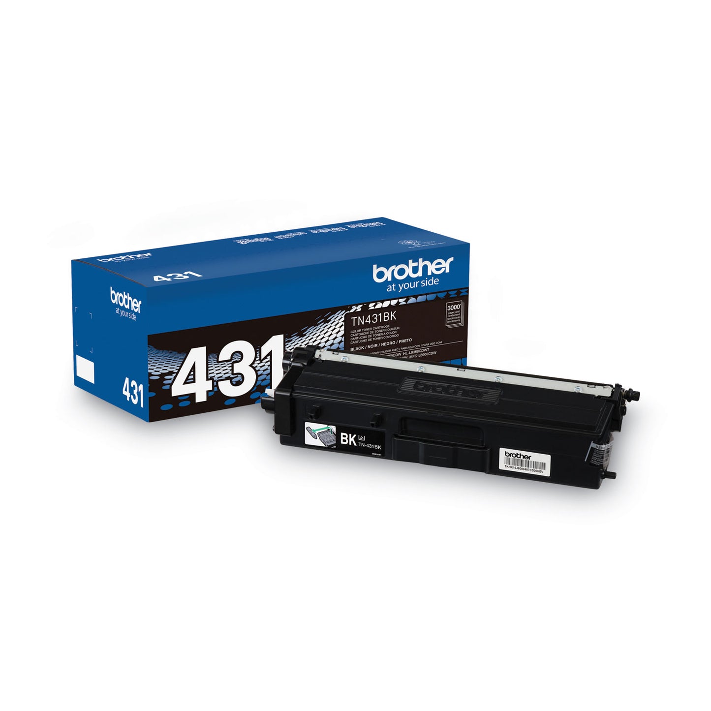 Brother TN431BK Toner, 3,000 Page-Yield, Black