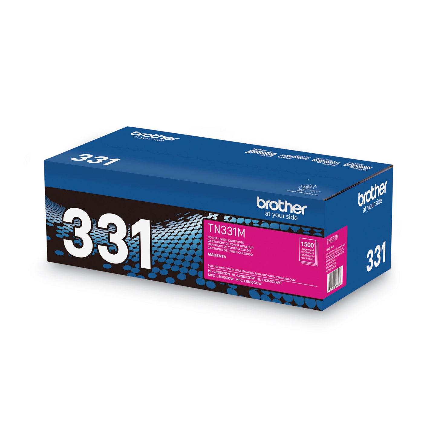 Brother TN331M Toner, 1,500 Page-Yield, Magenta