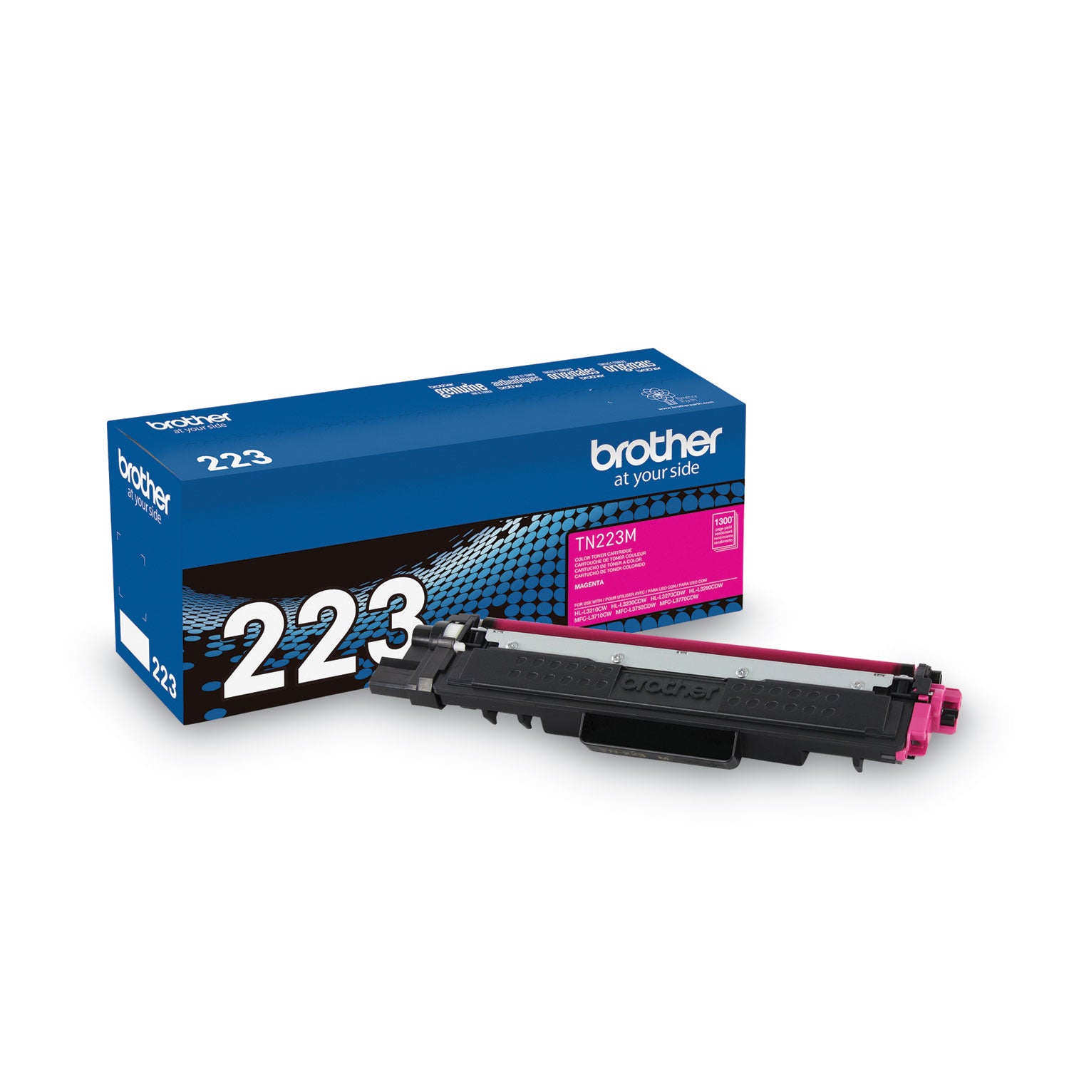 Brother TN223M Toner, 1,300 Page-Yield, Magenta