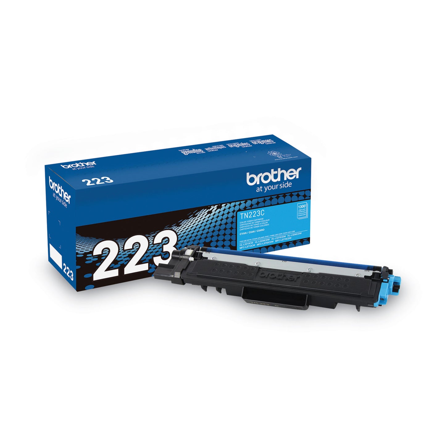 Brother TN223C Toner, 1,300 Page-Yield, Cyan