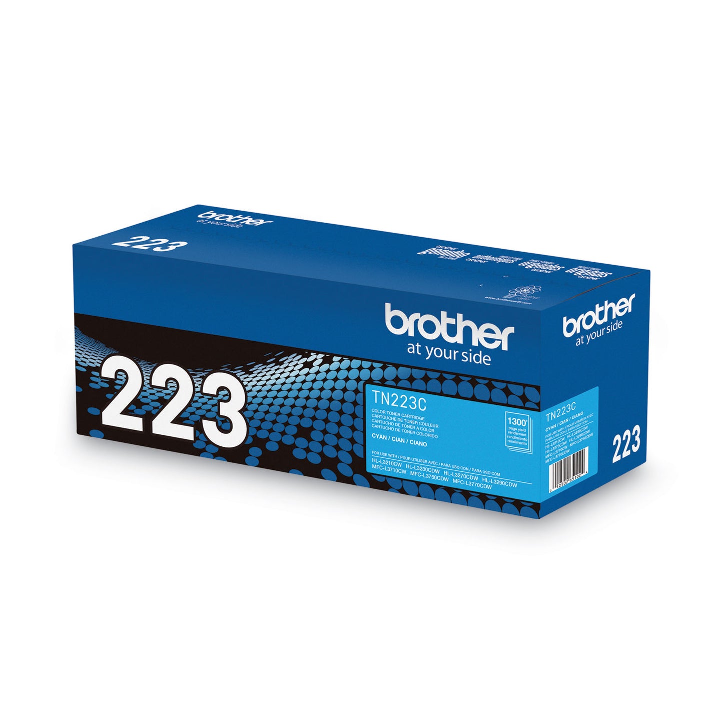 Brother TN223C Toner, 1,300 Page-Yield, Cyan