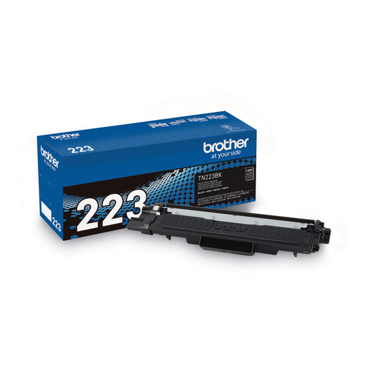 Brother TN223BK Toner, 1,400 Page-Yield, Black