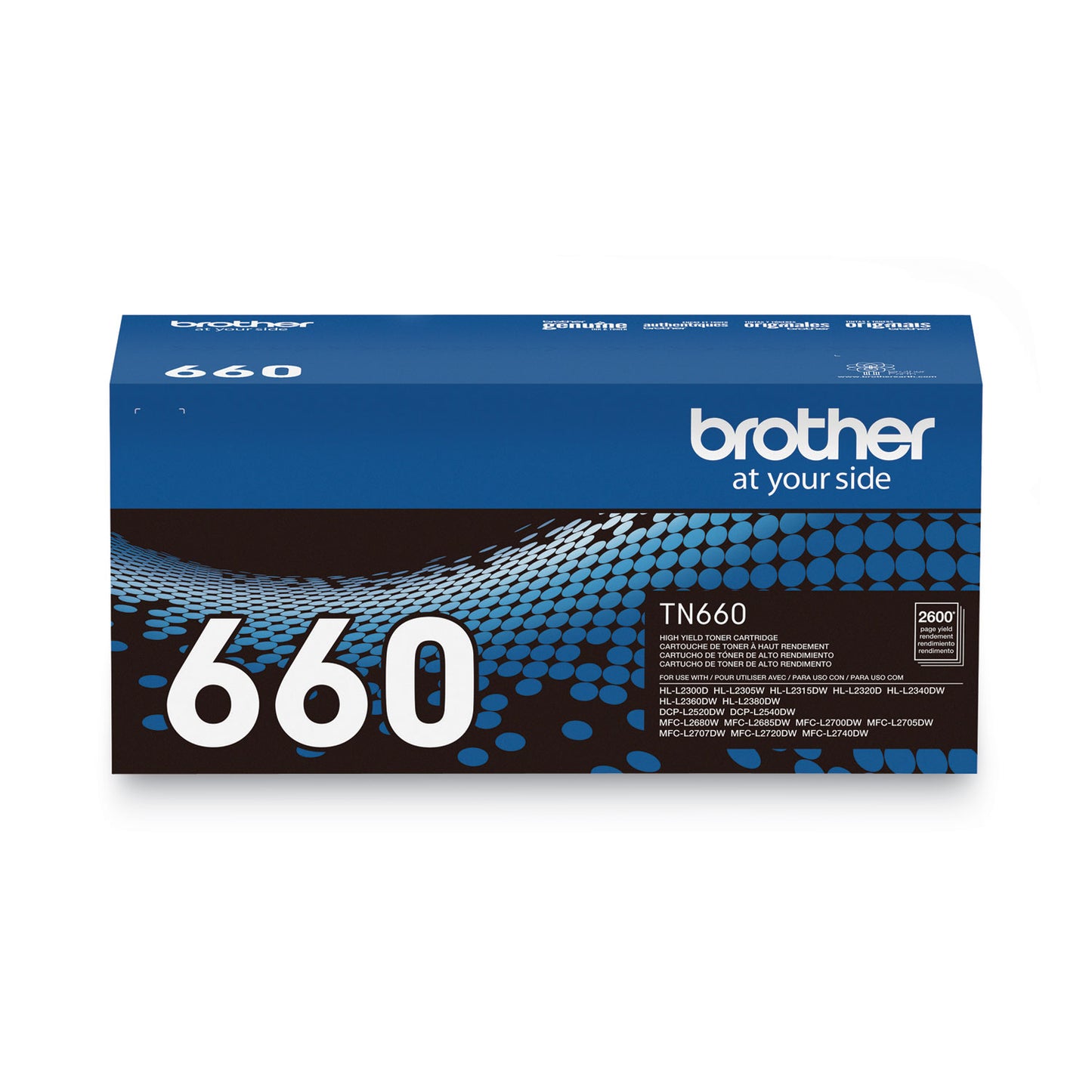 Brother TN660 High-Yield Toner, 2,600 Page-Yield, Black - 3 Pack