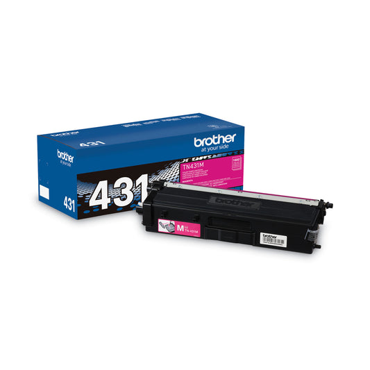 Brother TN431M Toner, 1,800 Page-Yield, Magenta